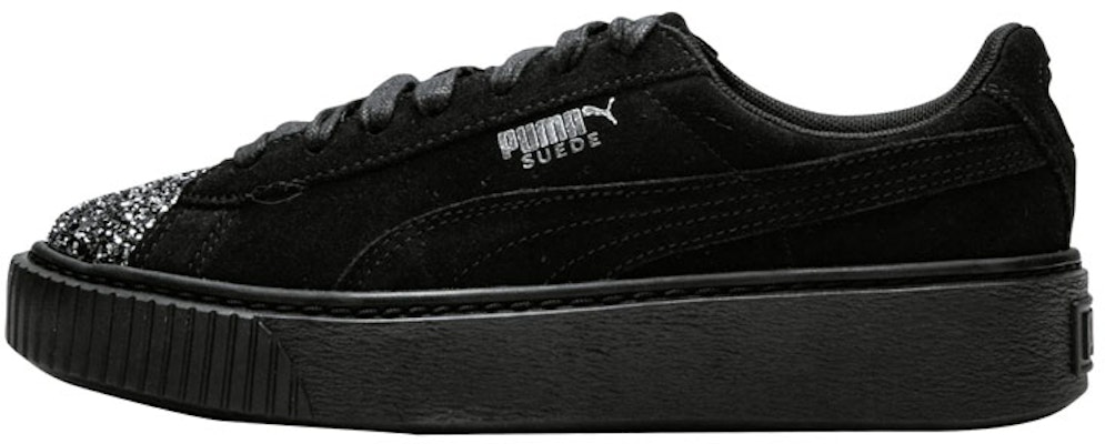 (Women) Puma Suede Platform 'Crushed Gem - Black' 365866-01 Buy (Women) Puma Suede Platform 'Crushed Gem - Black' 365866-01
