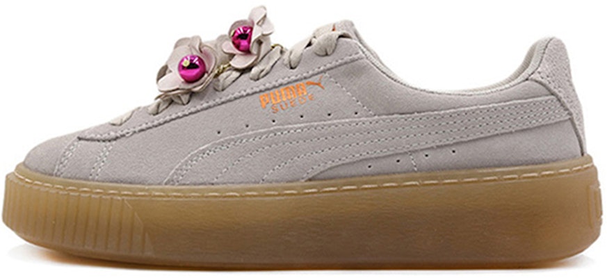 (Women) Puma Platform Flower Tassel 'White' 369181-01 Buy (Women) Puma Platform Flower Tassel 'White' 369181-01