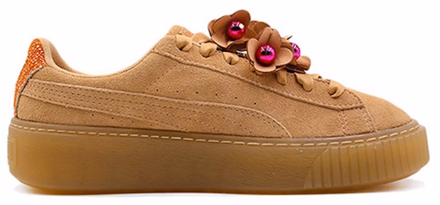 (Women) Puma Platform Flower Tassel 'Brown' 369181-02 Order (Women) Puma Platform Flower Tassel 'Brown' 369181-02