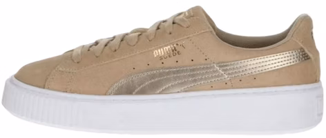 (Women) Puma Suede Platform Safari Khaki 364594-01 (Women) Puma Suede Platform Safari Khaki 364594-01