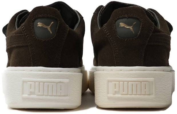 (Women) Puma Suede Platform 'Olive Night Magic Tape' 364586-01 Shop (Women) Puma Suede Platform 'Olive Night Magic Tape' 364586-01