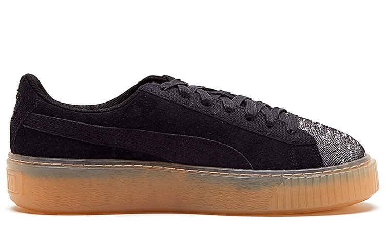 Order Puma 玛瑙磨砂鞋底休閒板鞋 女款 黑色