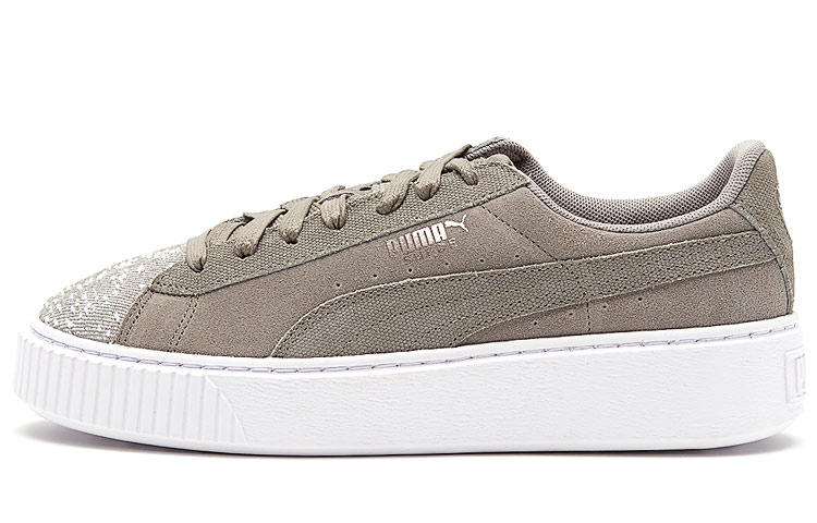 (Women) Puma Suede Platform 'Pebble Grey' 365464-02