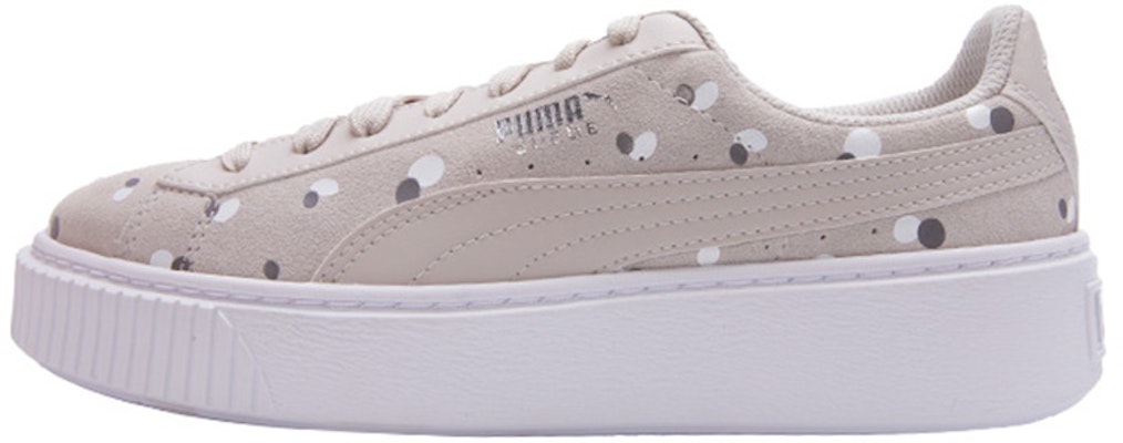 (Preschool) Puma Sneakers Suede Platform Dots Jr 'Silver' 368991-02 Buy (Preschool) Puma Sneakers Suede Platform Dots Jr 'Silver' 368991-02