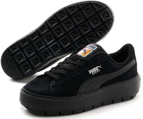 (W) Puma Suede Platform Tracelight 'Hitam' 373695-01 Order (W) Puma Suede Platform Tracelight 'Hitam' 373695-01