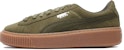 (W) Puma Suede Platform Hijau Zaitun 365109-03