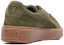 (W) Puma Suede Platform Hijau Zaitun 365109-03
