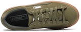 Shop (W) Puma Suede Platform Hijau Zaitun 365109-03