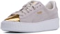 (W) Puma Suede Platform 'Putih Emas' 362222-01