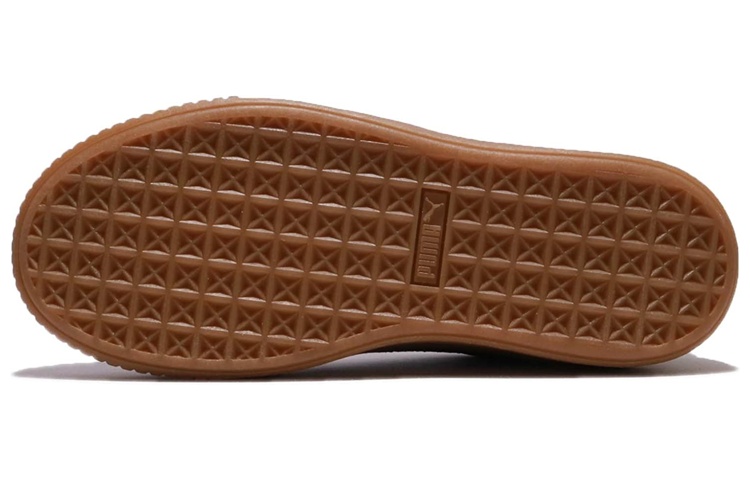 Purchase (W) 彪马黑色麂皮厚底动物低帮鞋 365109-01