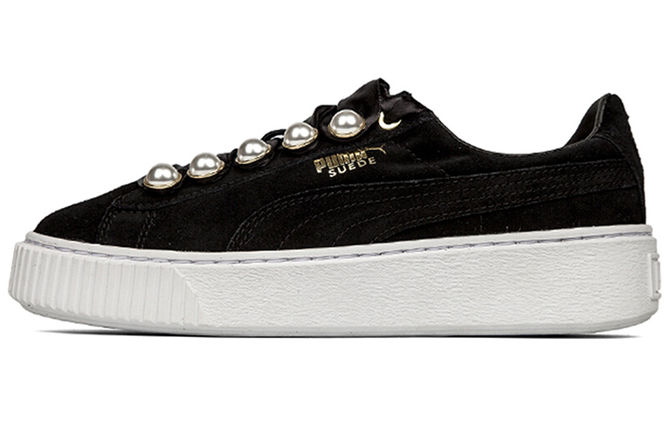 (Women) Puma Suede Platform Bling 'Black' 366688-01