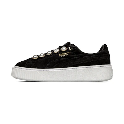 (W) Puma Suede Platform Bling 'Black'