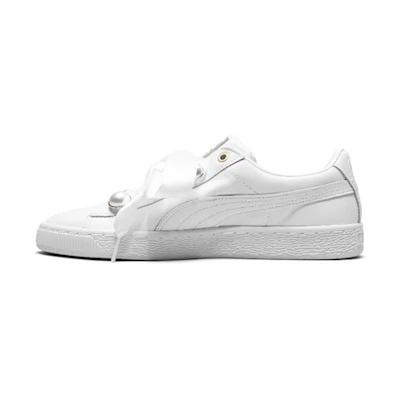 (W) Puma Suede Platform Bling 'White'
