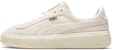 (W) Puma Suede Platform Buff/Gold Kasut Luncur Emas 365621-02