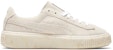 (W) Puma Suede Platform Buff/Gold Kasut Luncur Emas 365621-02