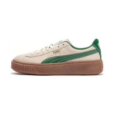 (W) Puma Suede Platform Core 'Beige Green'