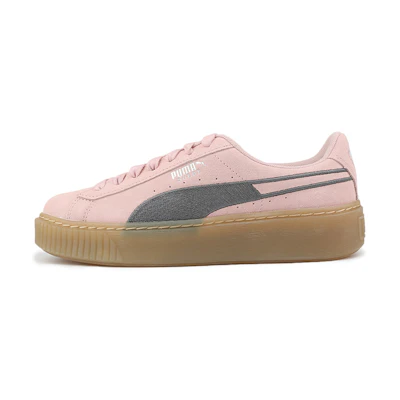 (W) Puma Suede Platform Core 'Black Pink'
