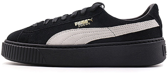 彪馬麂皮厚底經典款 休閒低筒 女鞋 黑白 Buy 彪馬麂皮厚底經典款 休閒低筒 女鞋 黑白