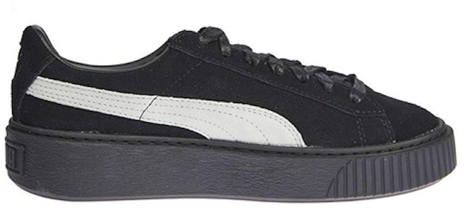 彪馬麂皮厚底經典款 休閒低筒 女鞋 黑白 Order 彪馬麂皮厚底經典款 休閒低筒 女鞋 黑白