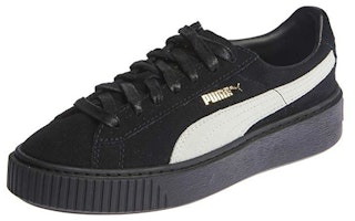 彪馬麂皮厚底經典款 休閒低筒 女鞋 黑白 Lookbook 彪馬麂皮厚底經典款 休閒低筒 女鞋 黑白