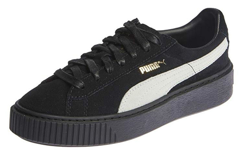 Shop (W) Puma Suede Platform Core ''Nero Bianco'' 362223-05