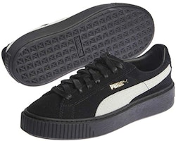 彪馬麂皮厚底經典款 休閒低筒 女鞋 黑白 Details for 彪馬麂皮厚底經典款 休閒低筒 女鞋 黑白