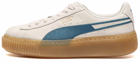 (Women) Puma Suede Platform Core Grey/Blue/Gum 373934-02 (Women) Puma Suede Platform Core Grey/Blue/Gum 373934-02