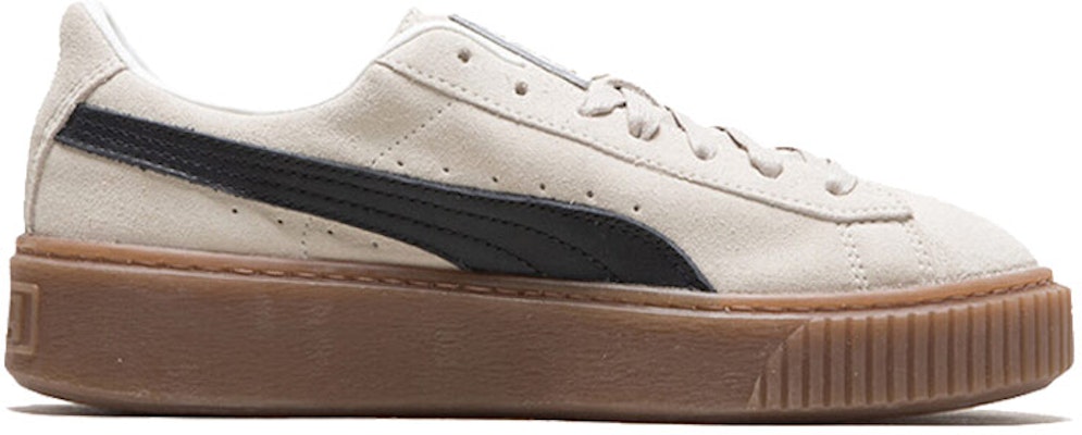 (Women) Puma Suede Platform Core 'Whisper White Black' 363559-01 Order (Women) Puma Suede Platform Core 'Whisper White Black' 363559-01