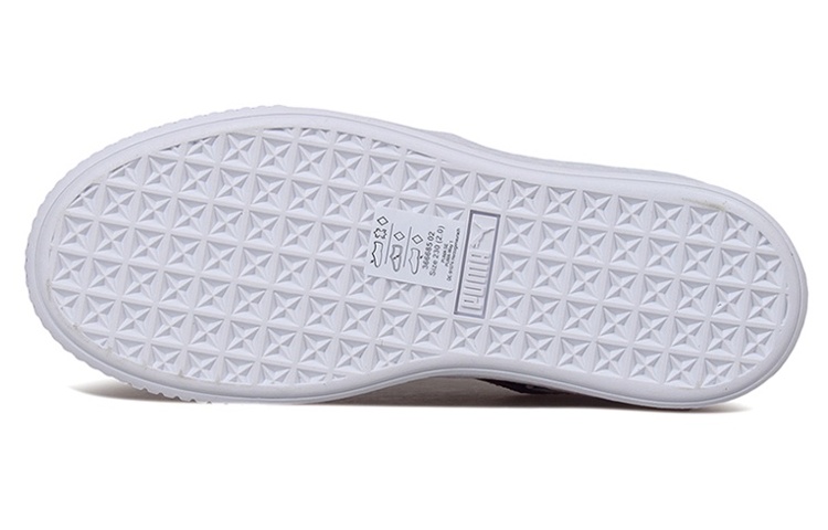 Lookbook (W) 푸마 스웨이드 플랫폼 꾸뛰르 '블루 레드' 366685-02