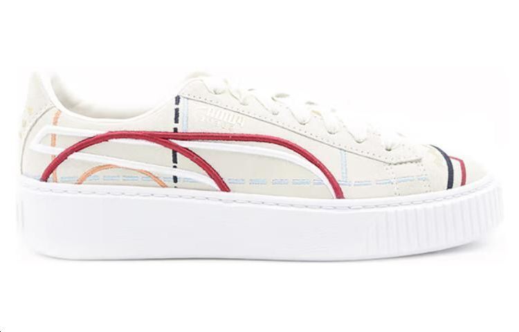 Order (W) Puma Suede Platform Couture 'Blanco Rojo' 366685-01