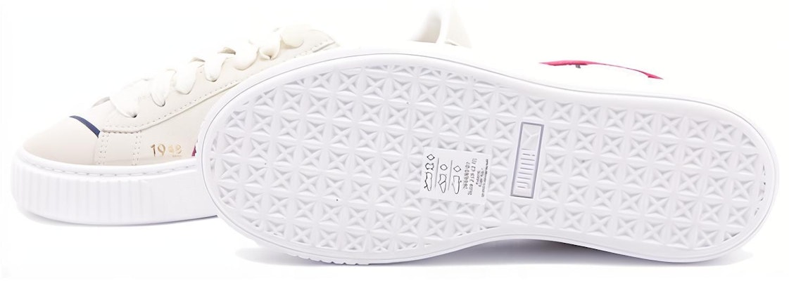 (Women) Puma Suede Platform Courture 'White Red' 366685-01 Purchase (Women) Puma Suede Platform Courture 'White Red' 366685-01