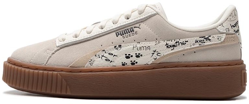 (Women) Puma Suede Platform Draw 'Beige White' 395904-01 Buy (Women) Puma Suede Platform Draw 'Beige White' 395904-01