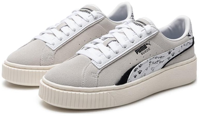 (Women) Puma Suede Platform Draw 'Grey White' 395904-02 Lookbook (Women) Puma Suede Platform Draw 'Grey White' 395904-02