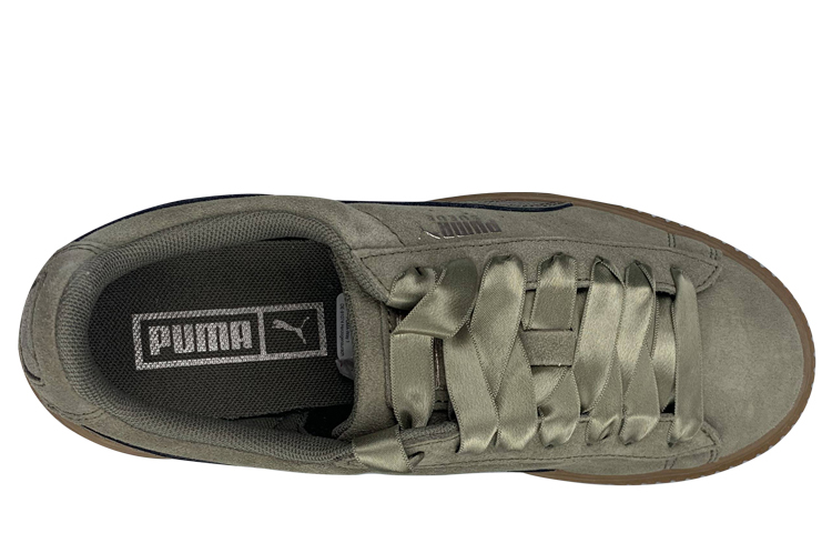 (W) Puma Suede Platform Green Brown 圖 3