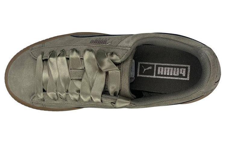 (W) Puma Suede Platform Green Brown 圖 4