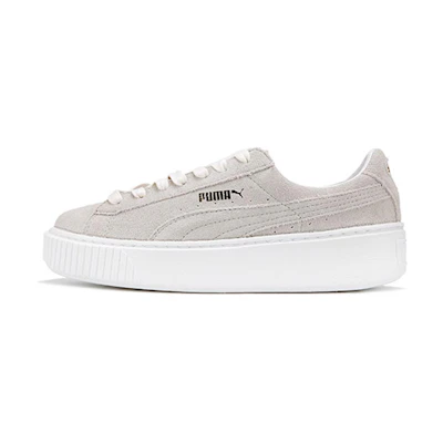 (W) Puma Suede Platform Grey-White 'Grey White'