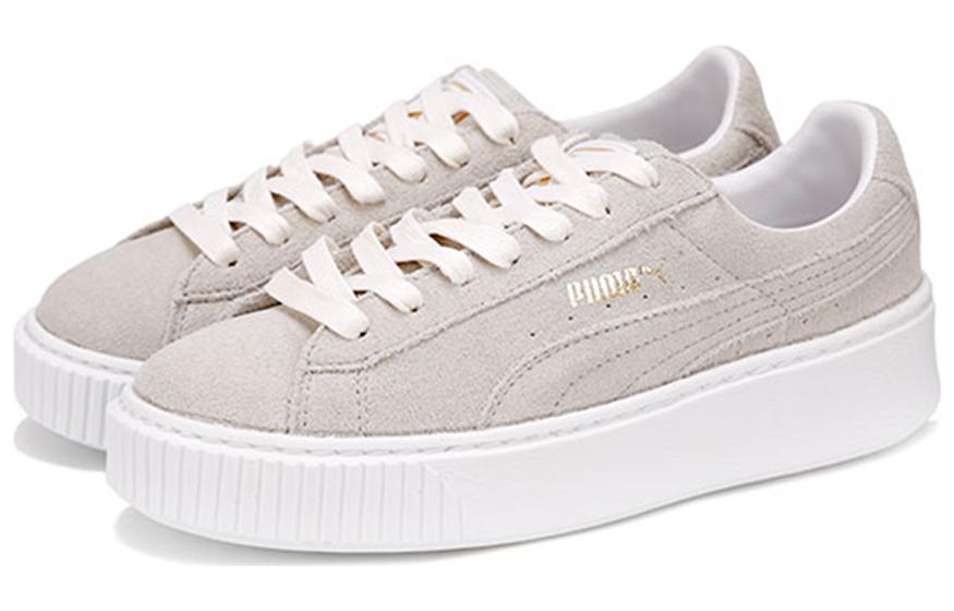 Lookbook (W) Puma Suede Platform Kelabu-Putih 'Kelabu Putih' 362223-08