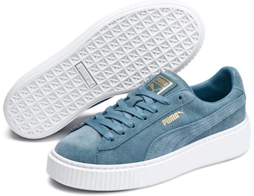 (Women) Puma Suede Platform Blue 362223-13 Lookbook (Women) Puma Suede Platform Blue 362223-13