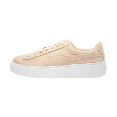 (W) Puma Suede Platform Lunalux 'Cream Tan'