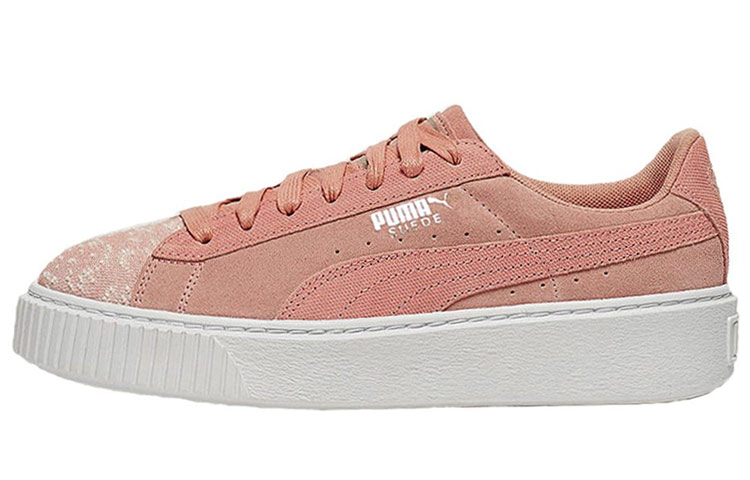 (Women) Puma Suede Platform Pebble 'Pink' 365464-01