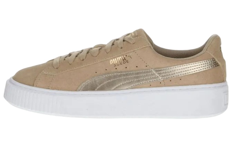 (Women) Puma Suede Platform Safari Khaki 364594-01