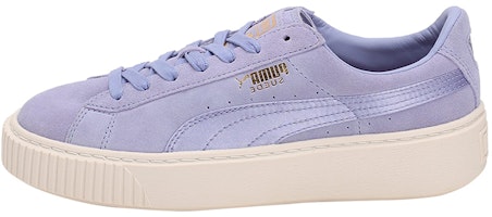 (Women) Puma Suede Platform Satin Purple 365828-01 (Women) Puma Suede Platform Satin Purple 365828-01