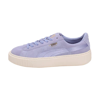 (W) Puma Suede Platform Satin Purple