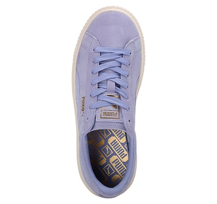 (W) Puma Suede Platform Satin Ungu 365828-01 Lookbook (W) Puma Suede Platform Satin Ungu 365828-01