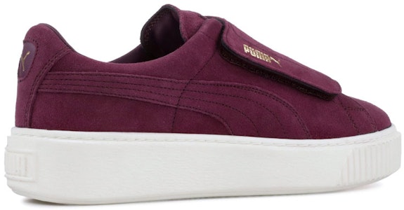 (W) Puma Suede Platform Strap 'Ungu Tua' 364586-02 Shop (W) Puma Suede Platform Strap 'Ungu Tua' 364586-02