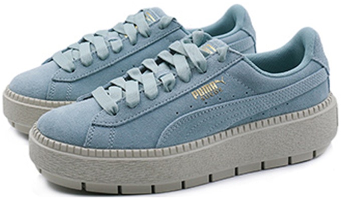 (W) Puma Suede Platform Trace 'Aquifer-Biru Bunga' 365830-04 Lookbook (W) Puma Suede Platform Trace 'Aquifer-Biru Bunga' 365830-04