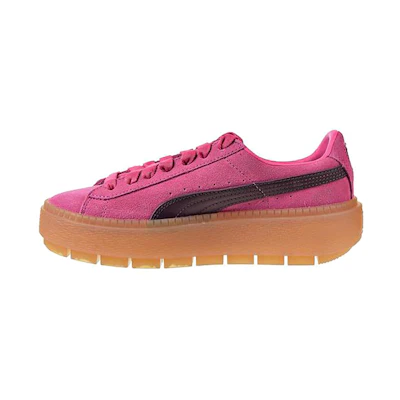 (W) Puma Suede Platform Trace 'Carmine Rose'