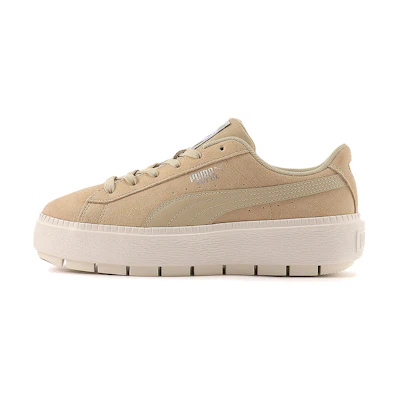 (W) Puma Suede Platform Trace Light Casual Sneakers Brown