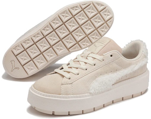 (W) Puma Suede Platform Trace 'Beige Fluffy Muda' 380409-01 Shop (W) Puma Suede Platform Trace 'Beige Fluffy Muda' 380409-01