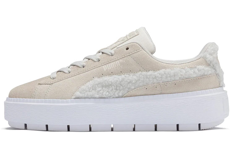 (Women) Puma Suede Platform Trace 'Light Fluffy Cream' 380409-02